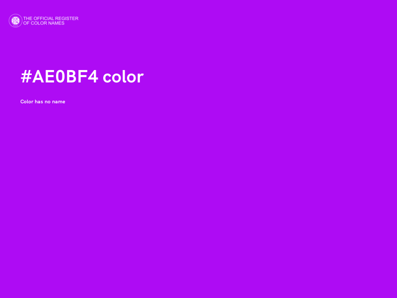 #AE0BF4 color image