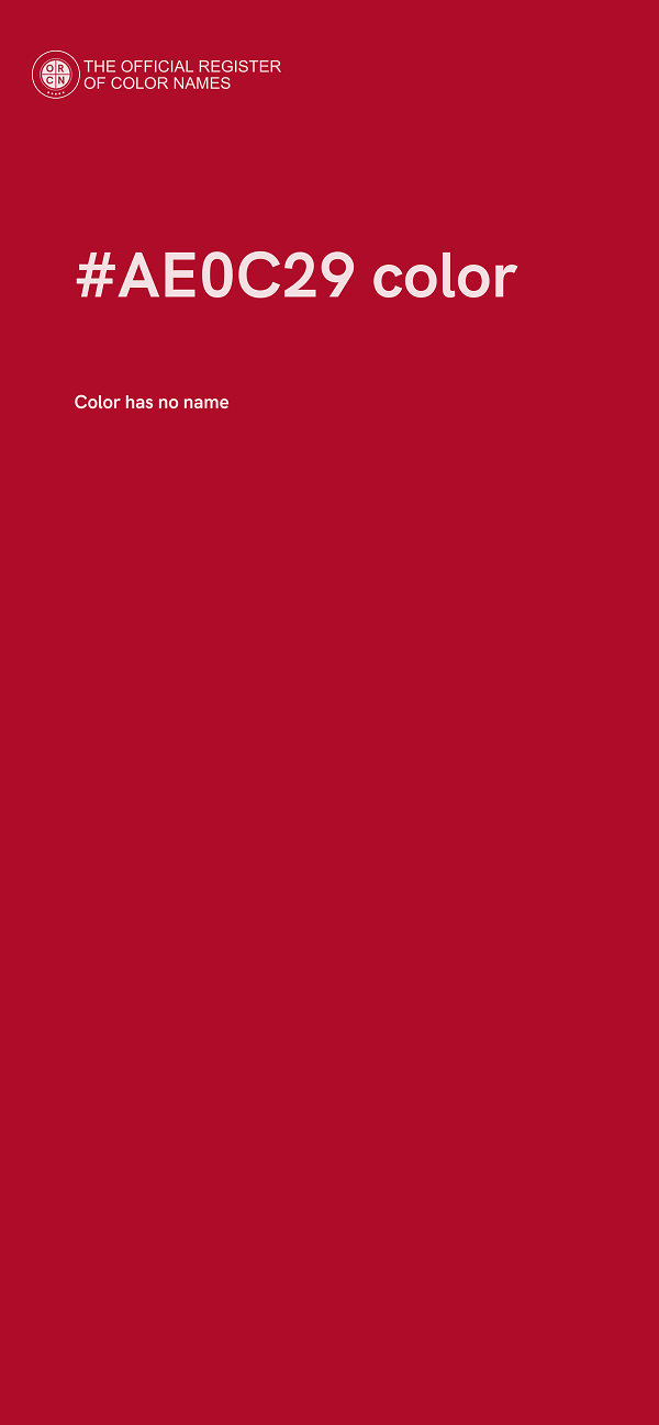 #AE0C29 color image
