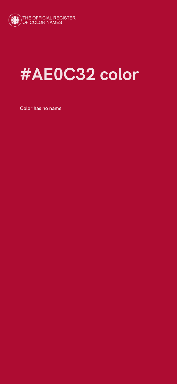 #AE0C32 color image
