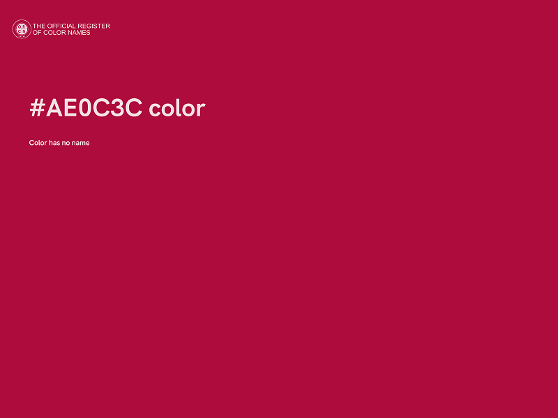 #AE0C3C color image