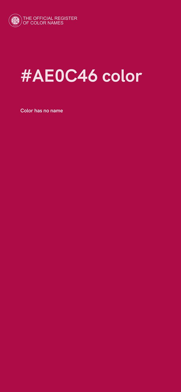 #AE0C46 color image
