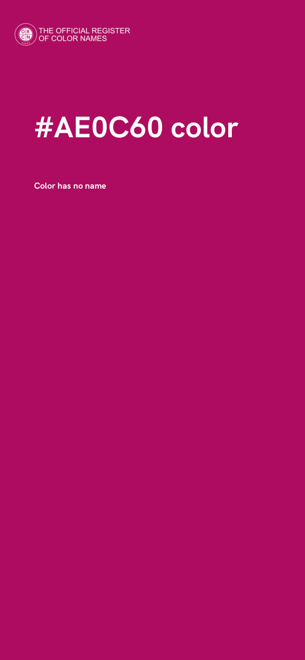 #AE0C60 color image