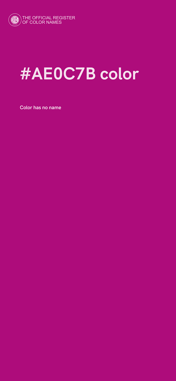 #AE0C7B color image