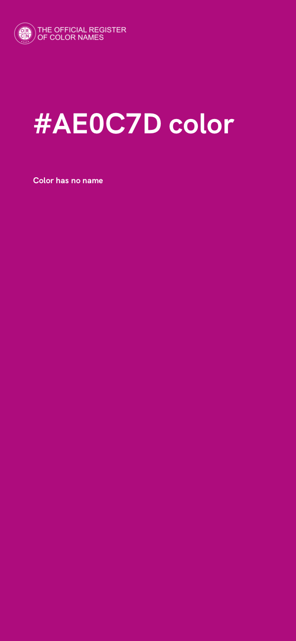 #AE0C7D color image