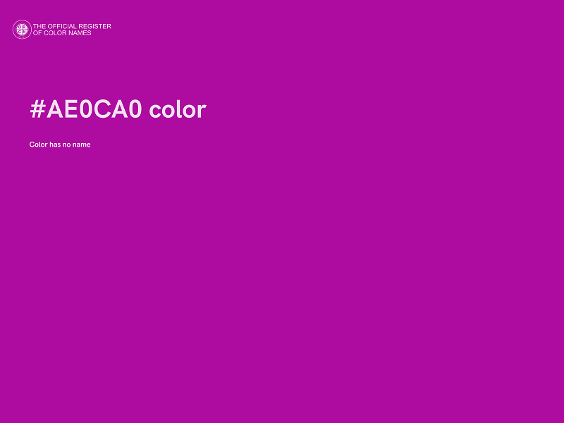 #AE0CA0 color image