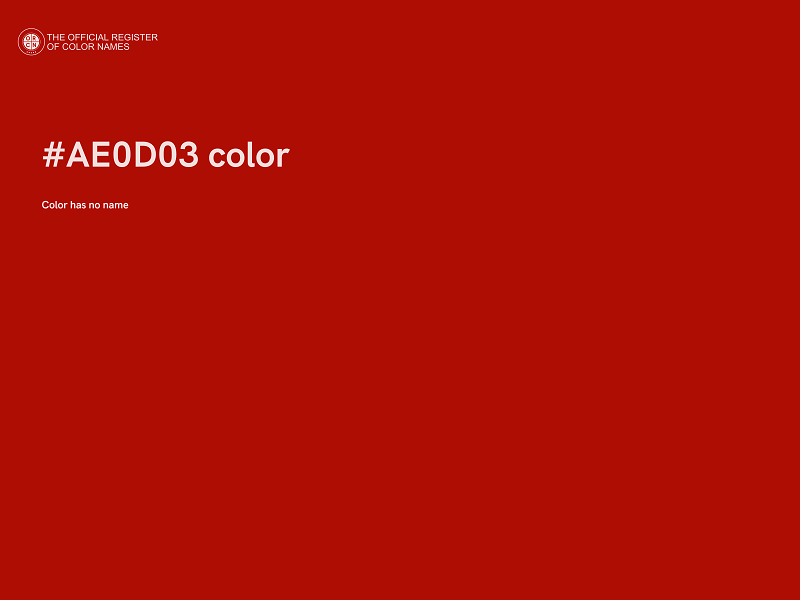 #AE0D03 color image