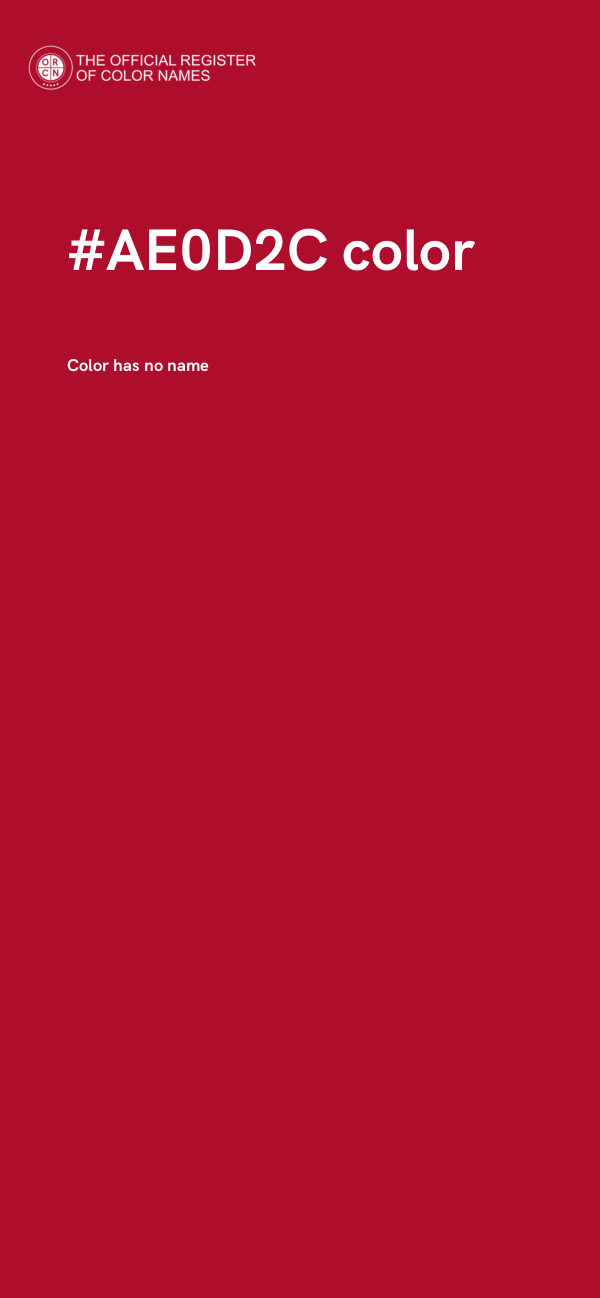 #AE0D2C color image