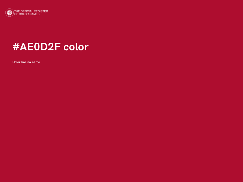 #AE0D2F color image