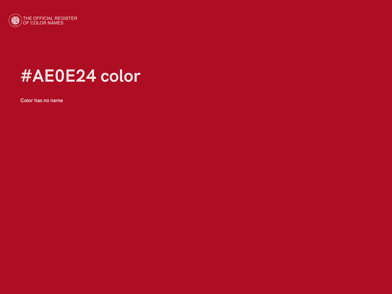 #AE0E24 color image