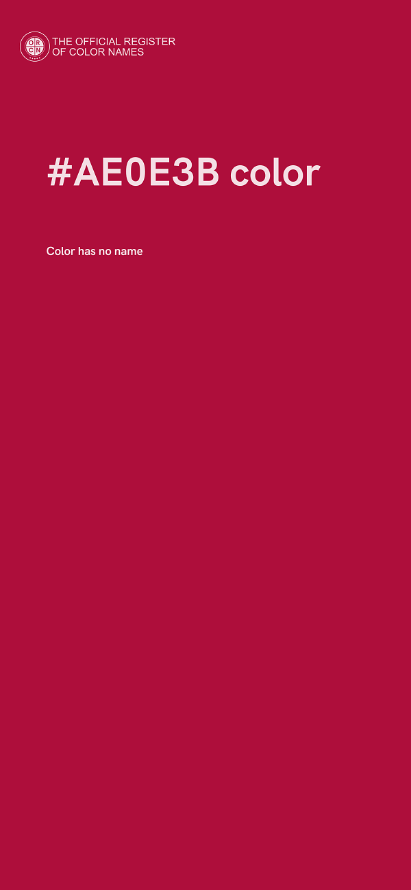 #AE0E3B color image