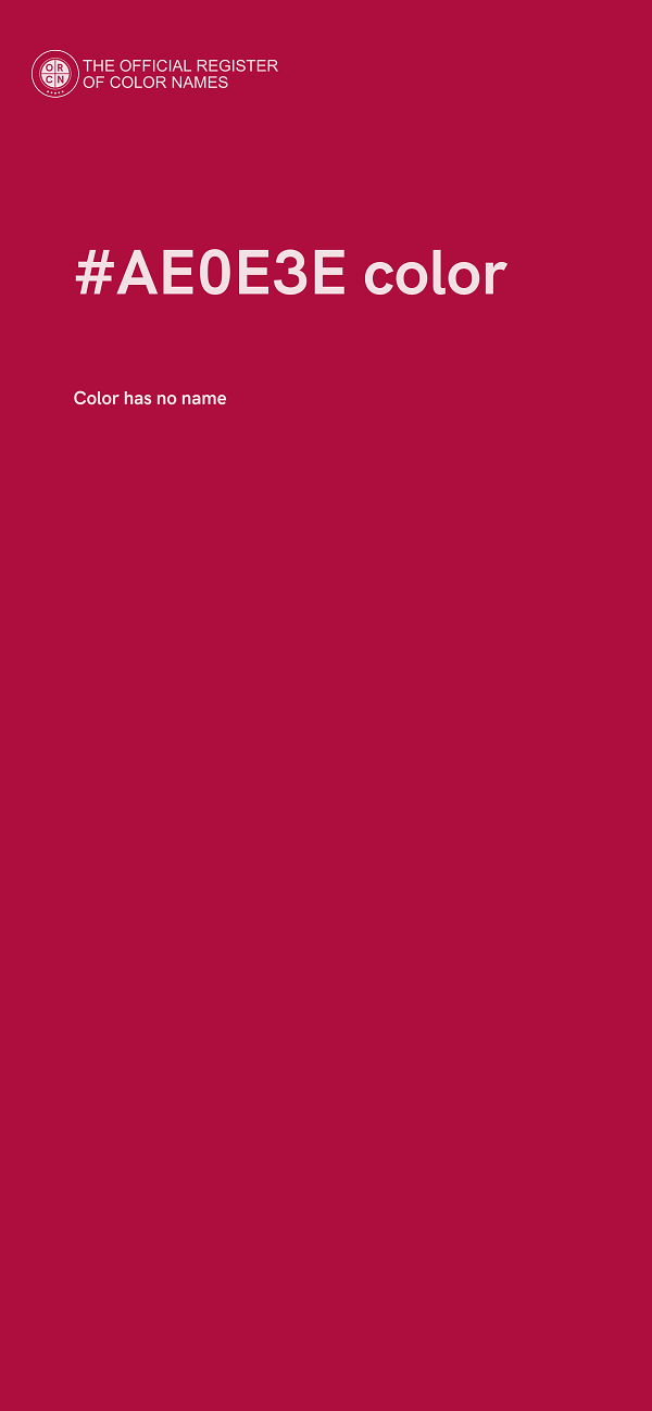 #AE0E3E color image
