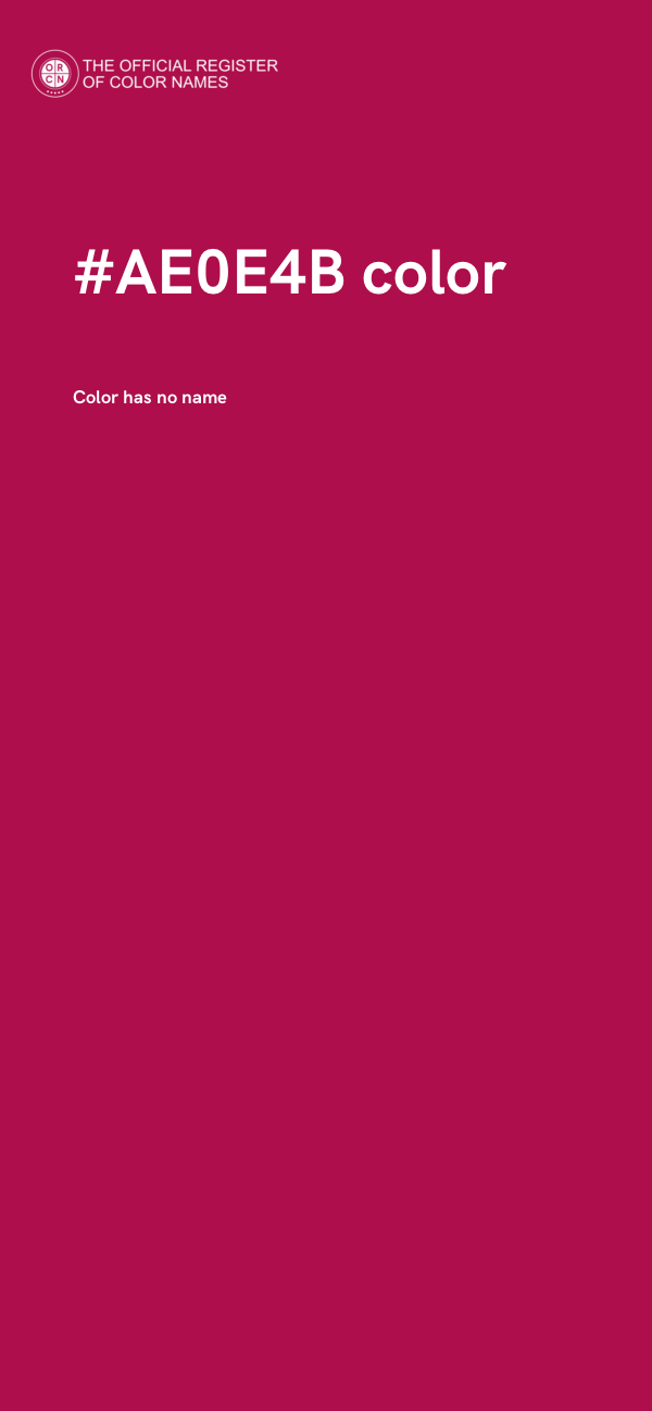 #AE0E4B color image