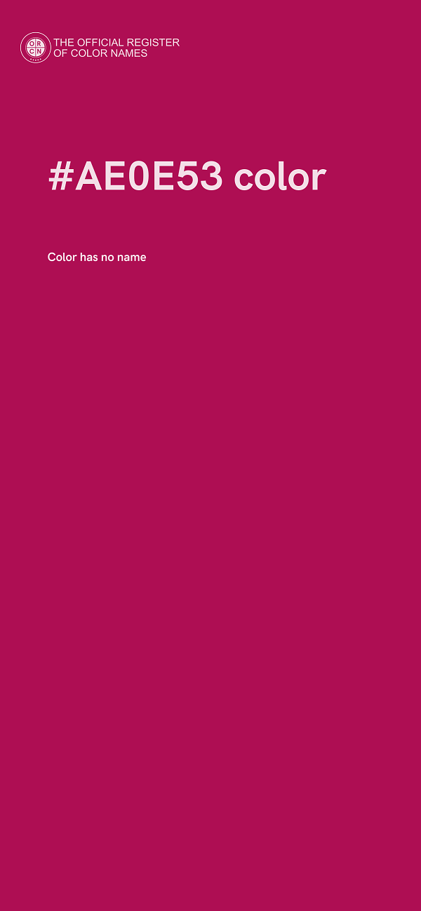 #AE0E53 color image