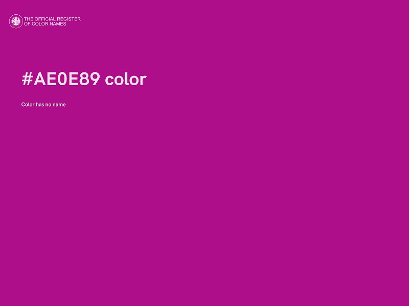 #AE0E89 color image