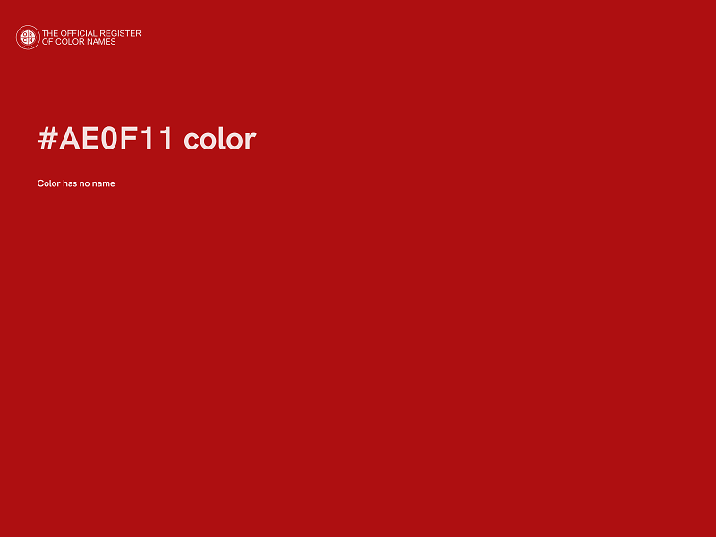 #AE0F11 color image