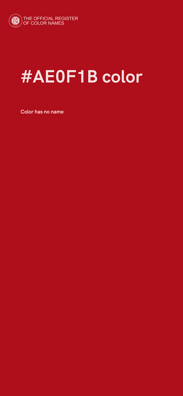 #AE0F1B color image