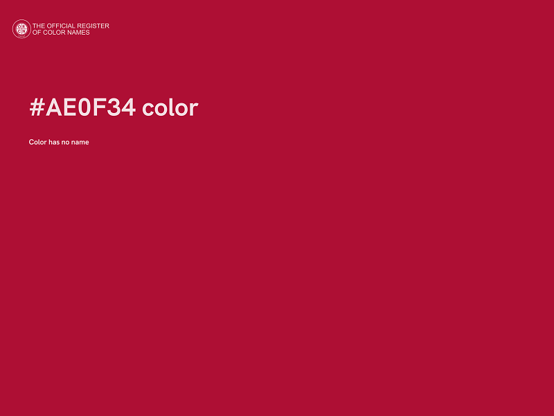 #AE0F34 color image