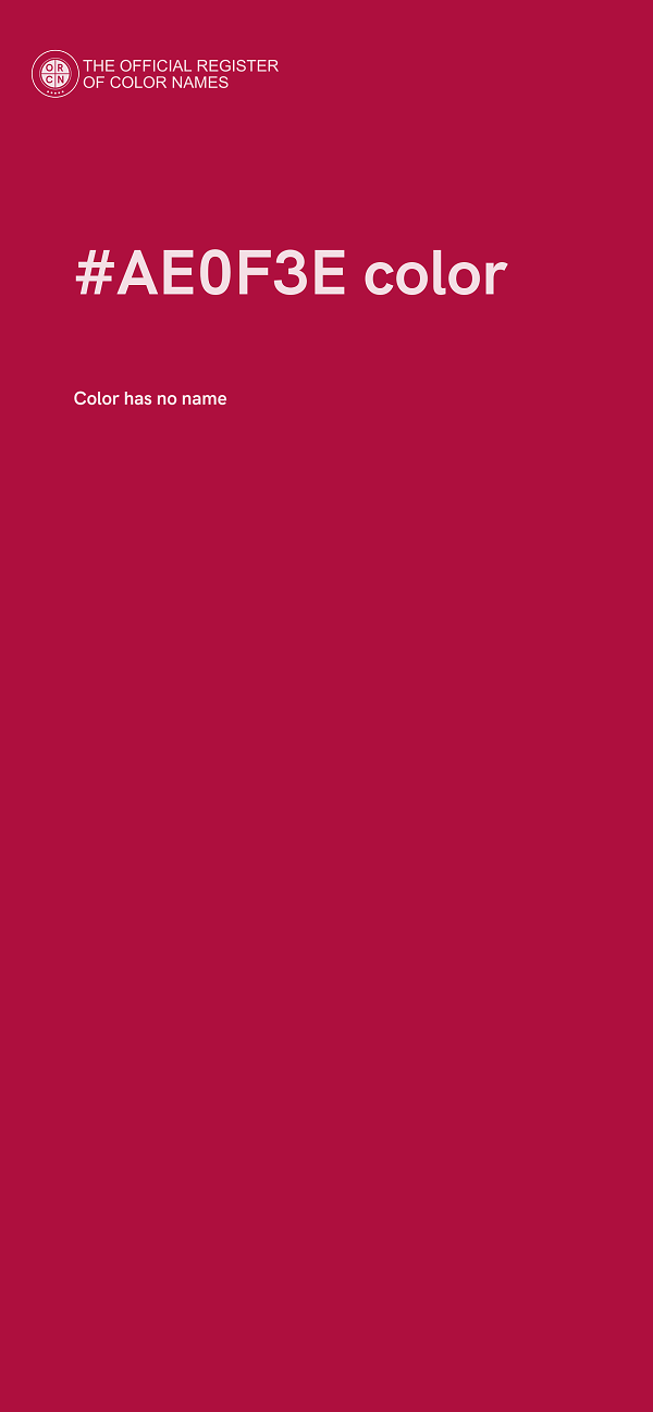 #AE0F3E color image