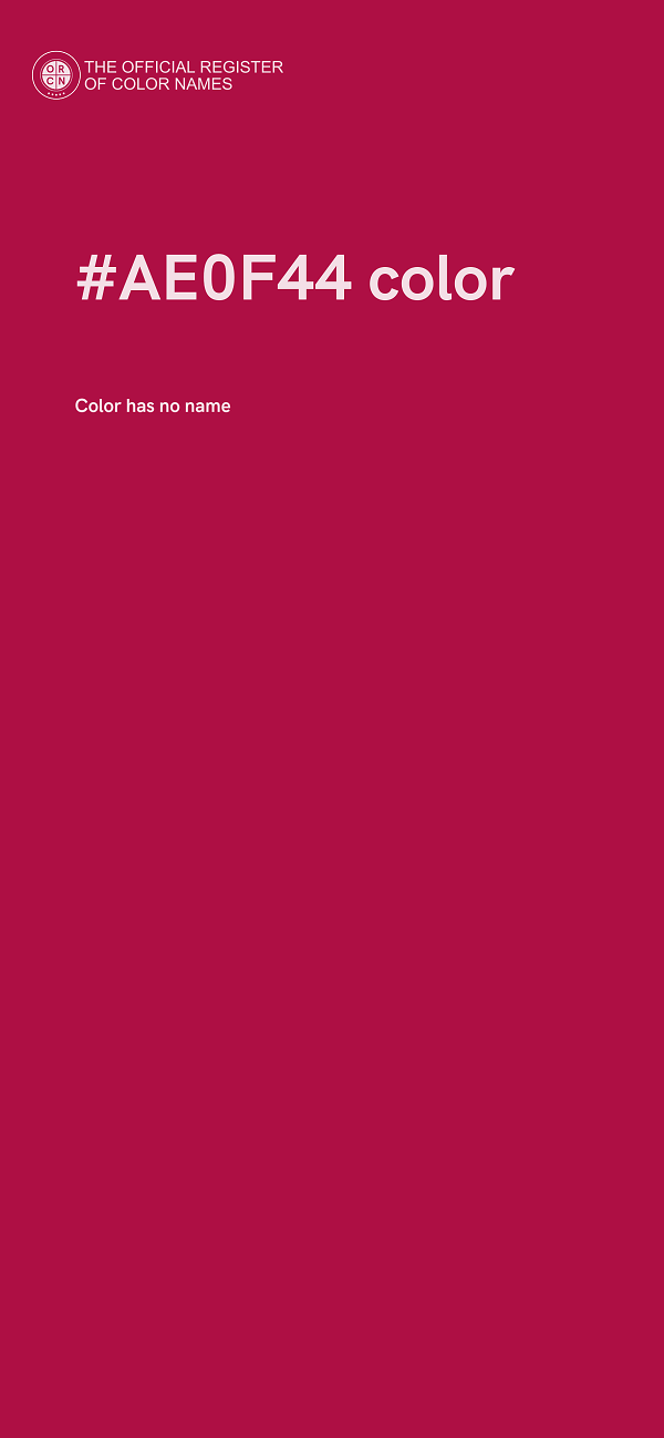 #AE0F44 color image