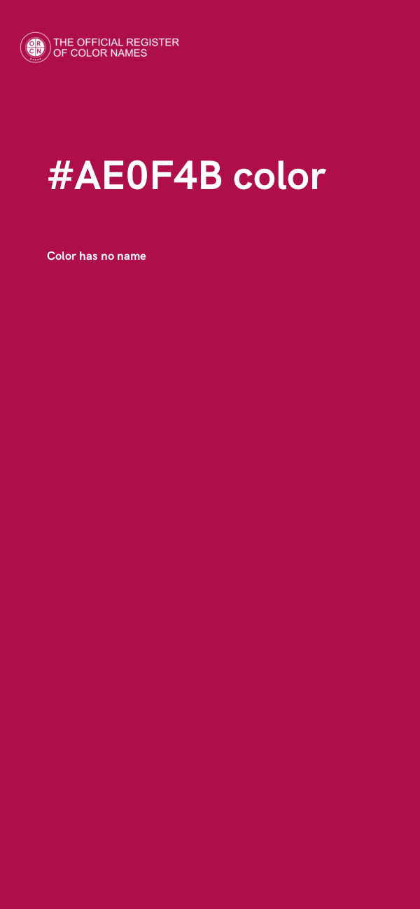 #AE0F4B color image