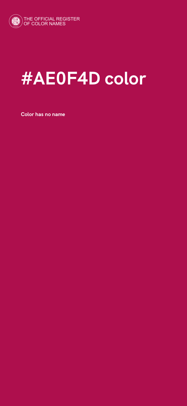 #AE0F4D color image