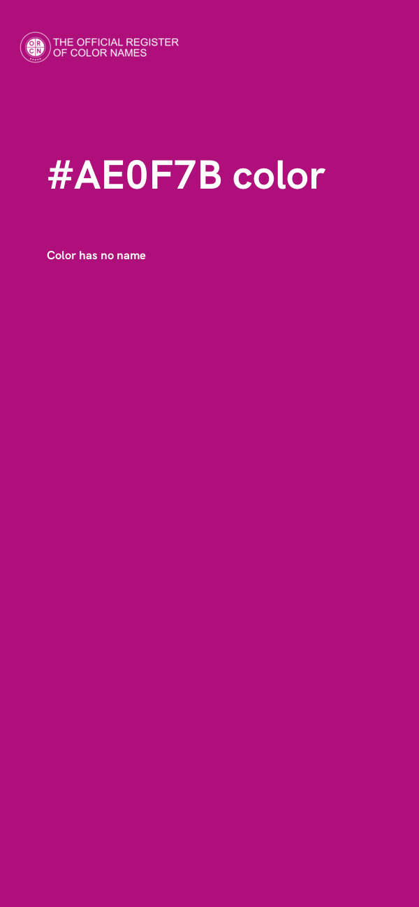 #AE0F7B color image