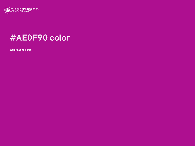 #AE0F90 color image