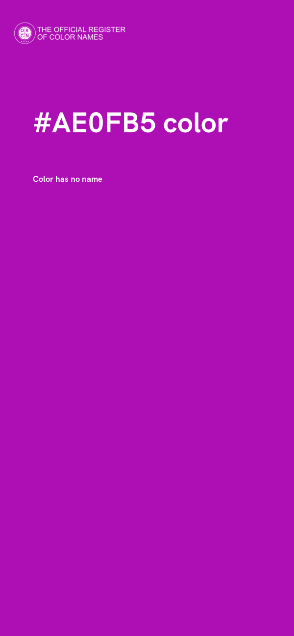 #AE0FB5 color image