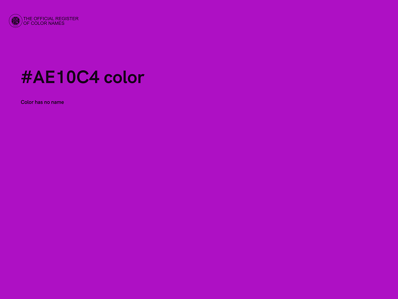 #AE10C4 color image