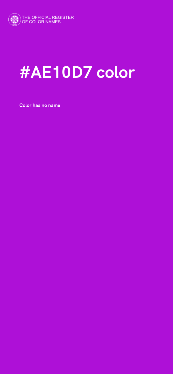 #AE10D7 color image