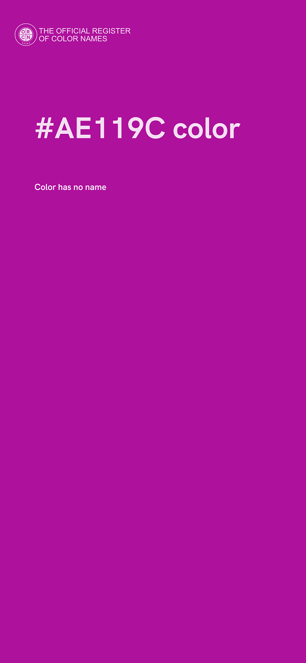 #AE119C color image