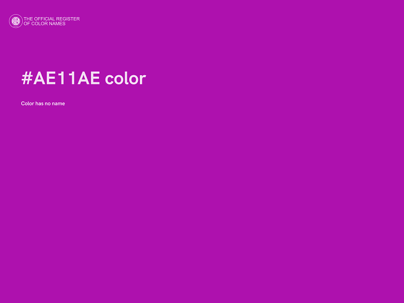 #AE11AE color image