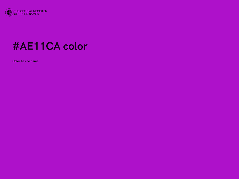 #AE11CA color image