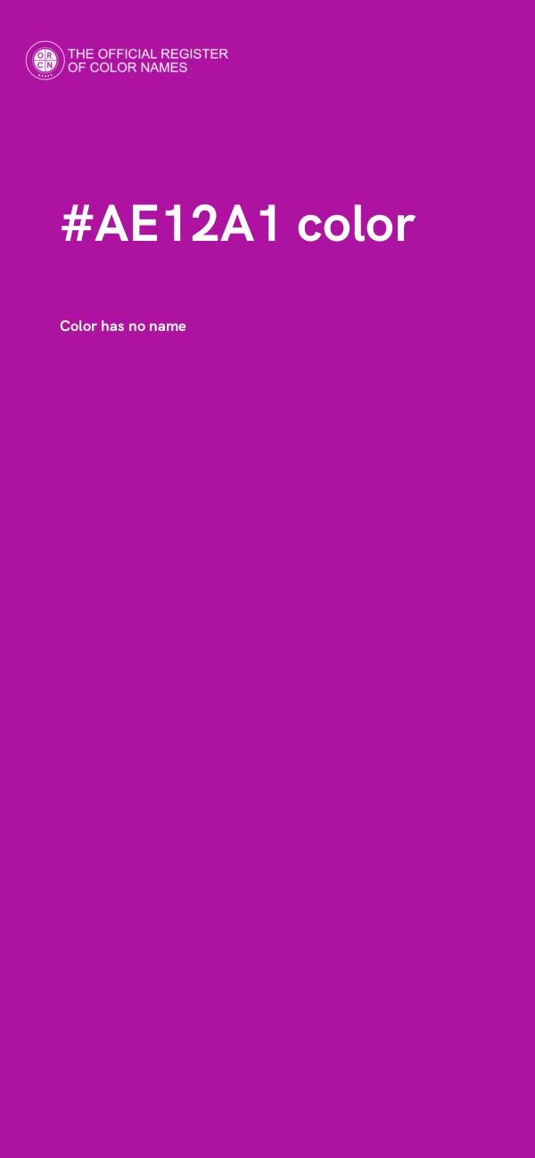 #AE12A1 color image