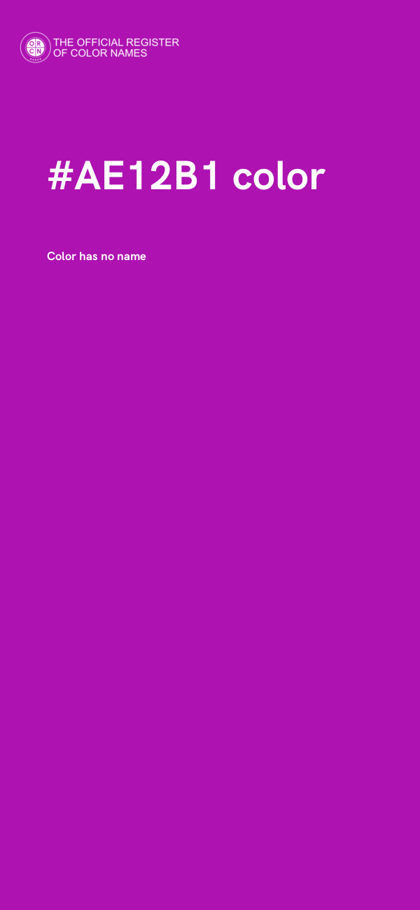 #AE12B1 color image