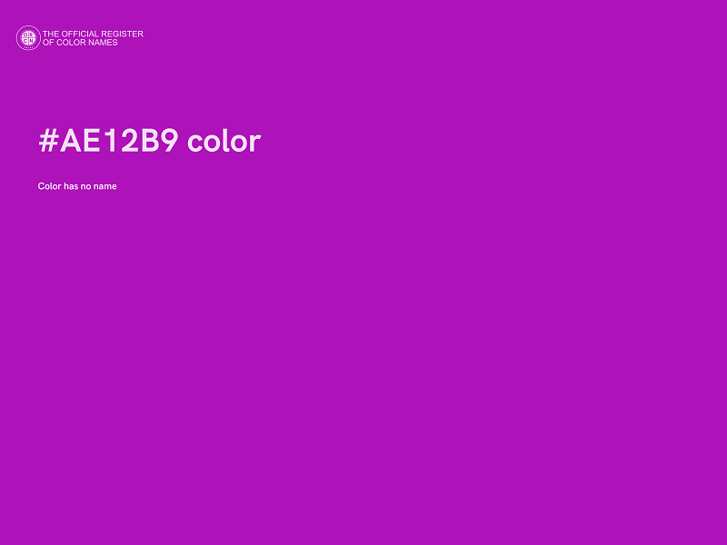 #AE12B9 color image
