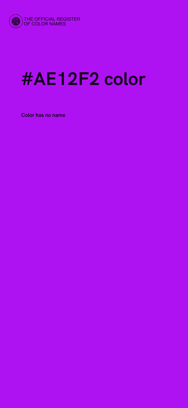 #AE12F2 color image