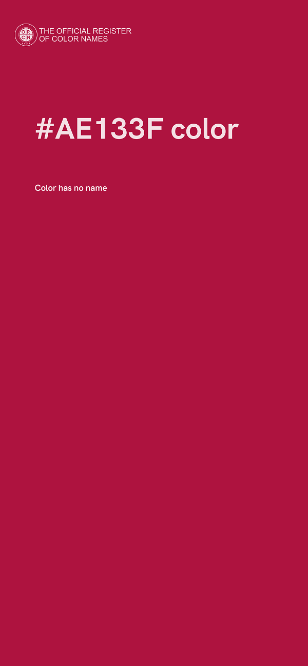 #AE133F color image
