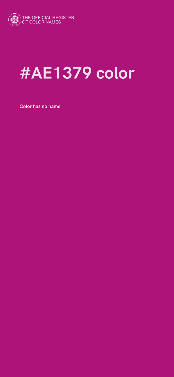 #AE1379 color image