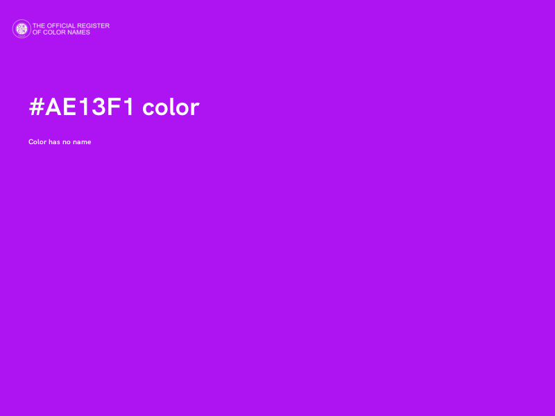 #AE13F1 color image