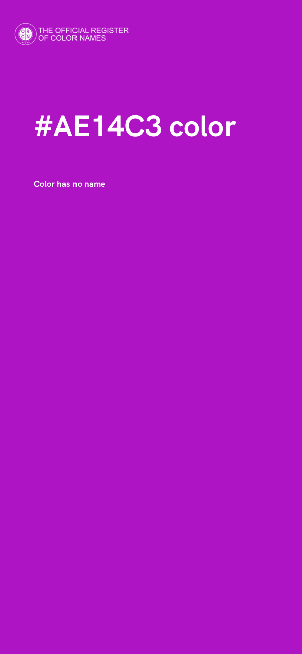 #AE14C3 color image