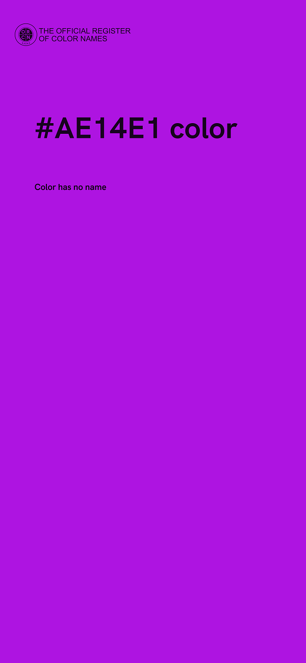 #AE14E1 color image