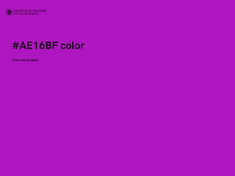 #AE16BF color image