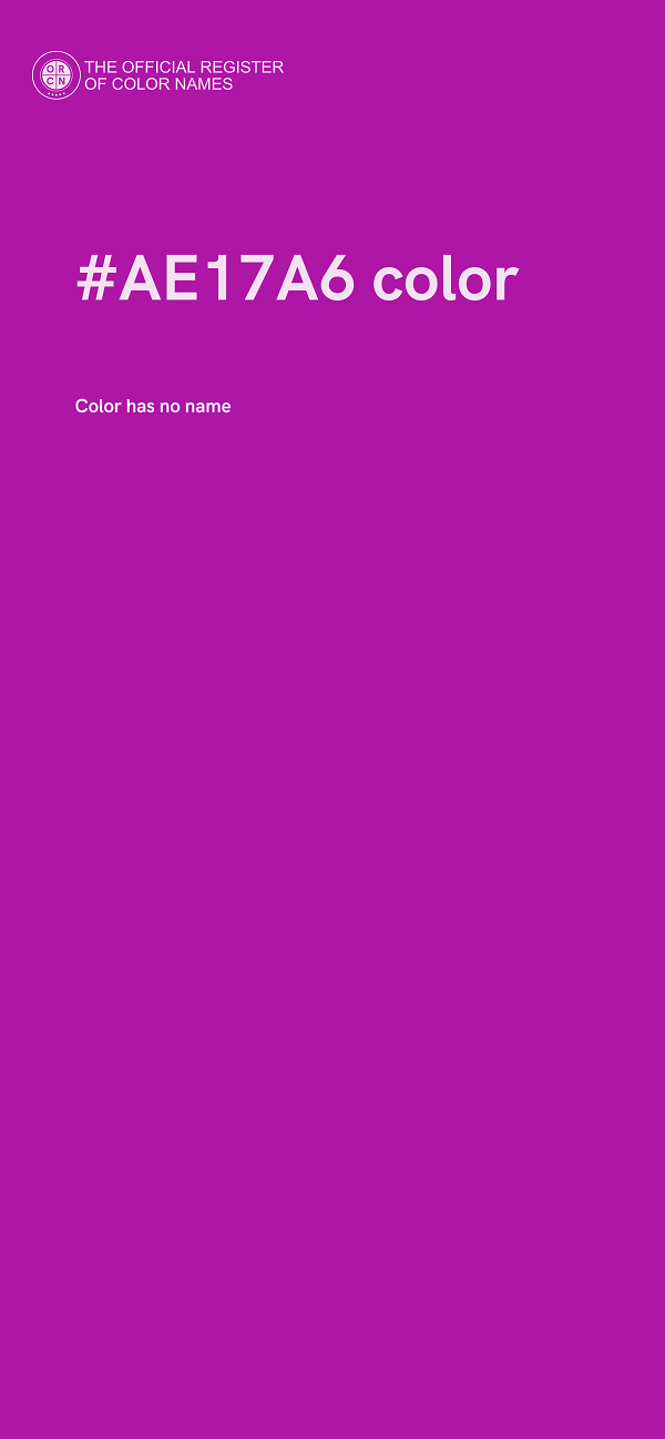 #AE17A6 color image