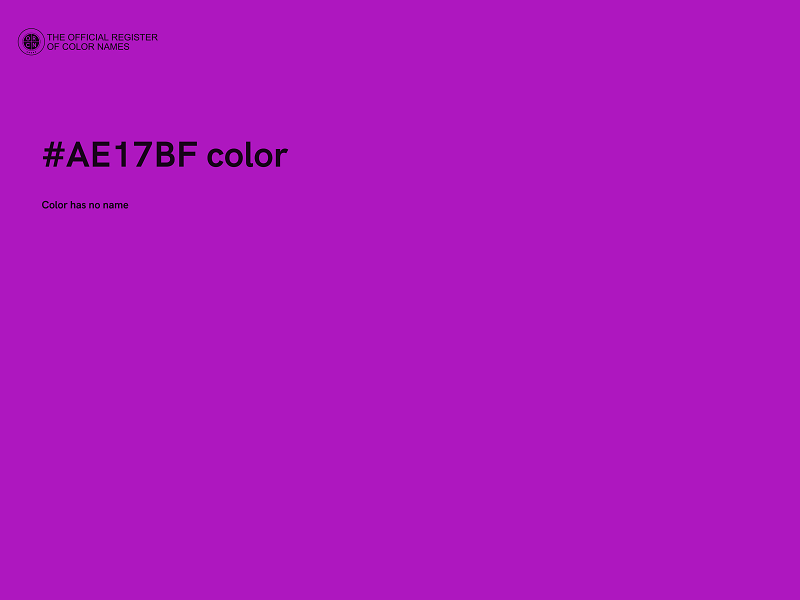 #AE17BF color image