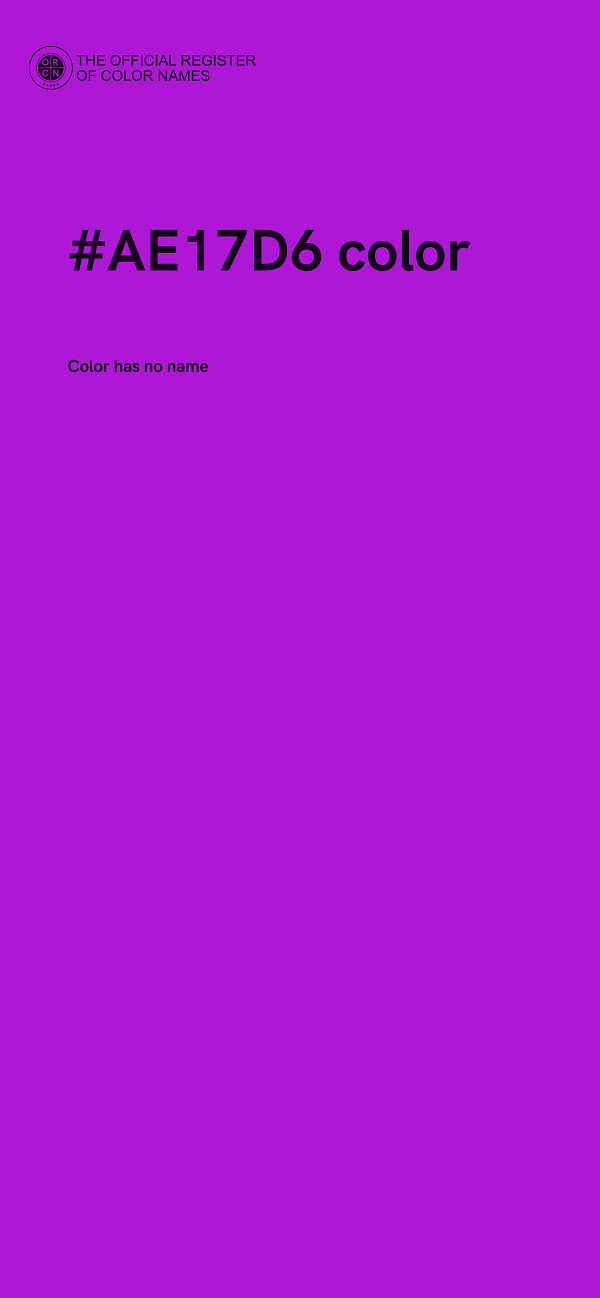 #AE17D6 color image