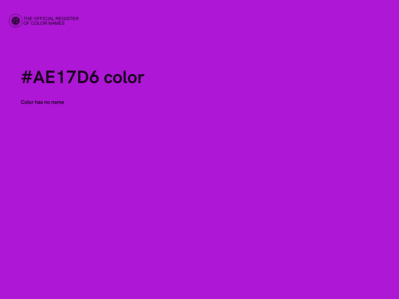 #AE17D6 color image