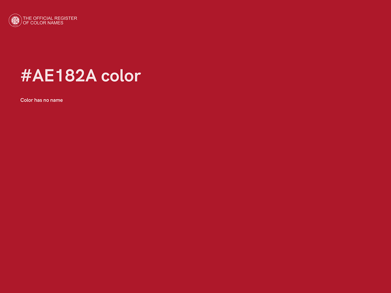 #AE182A color image