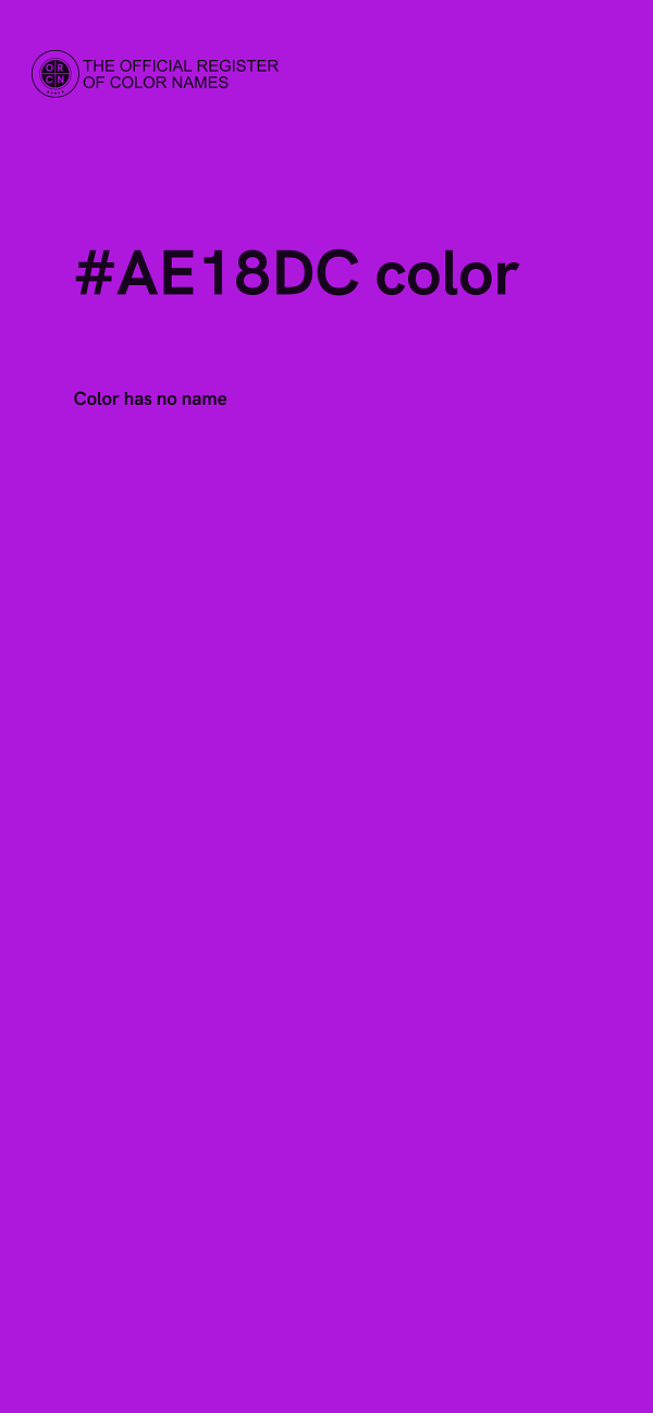#AE18DC color image