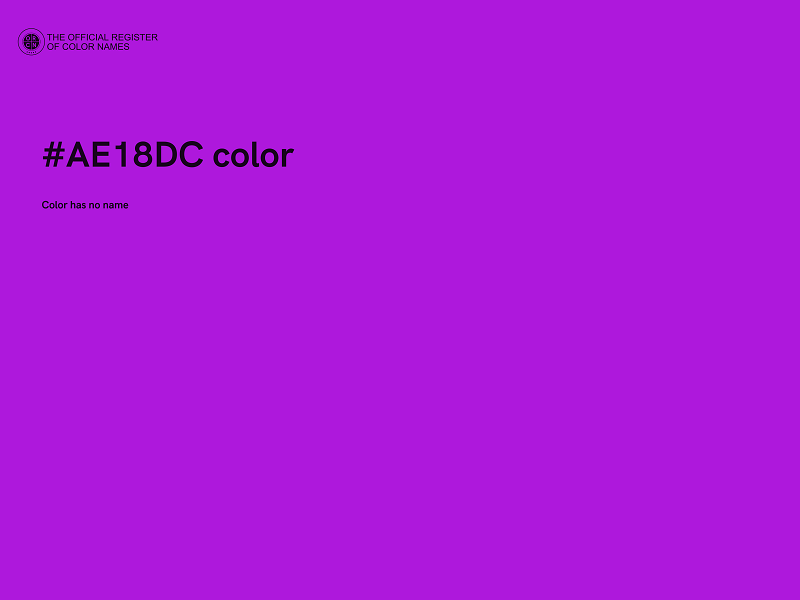 #AE18DC color image